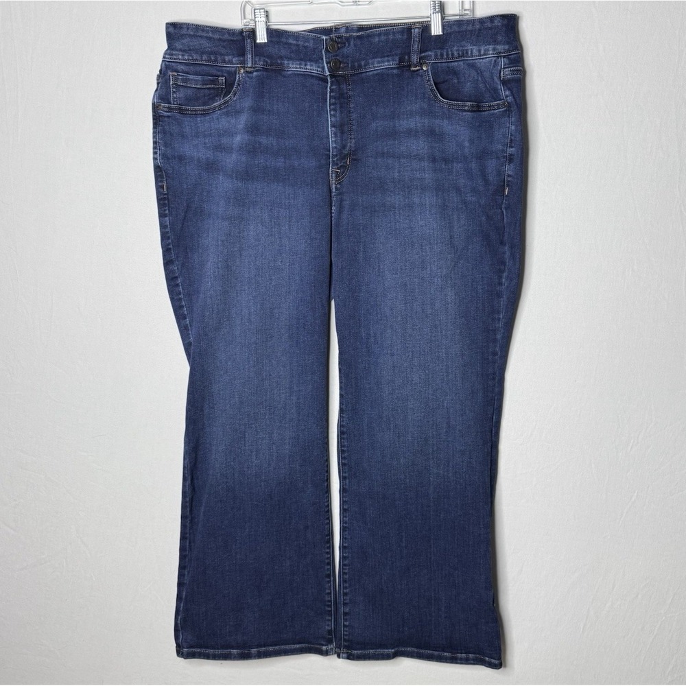 Lane Bryant Jeans Sz 24S High Rise Bootcut Flex Magic Tighter Tummy 24 Short